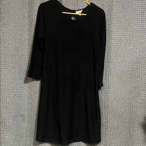 Bobbie Brooks Classic Black Long Sleeve Dress